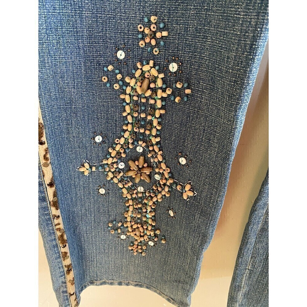 New York Embellished Boot Cut Jeans Sz.12 - Picture 4 of 4